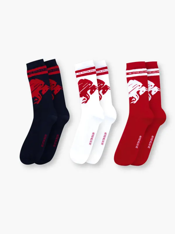 Red Bull Jerseys Shop – RBL Bull Socks Set of 3 Collection for Every Supporter